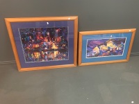 2 x Framed Richard Ponder Signed Ltd Edition NZ Prints