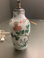 Early 20th Century Famille Vert Chinese Vase - Has Been Converted to Lamp but Easy to Remove - 3