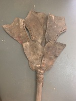 Antique Fire Beater - The End Made from Old Leather Boots - 3