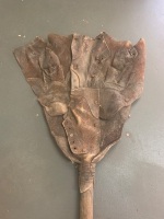 Antique Fire Beater - The End Made from Old Leather Boots - 3