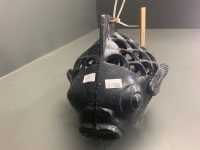 Last Cast Iron Fish Lantern - 2