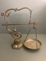 Large Set Brass Table Top Scales - 2