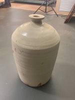 XL Antique Part Salt Glazed Stone Jar - 3