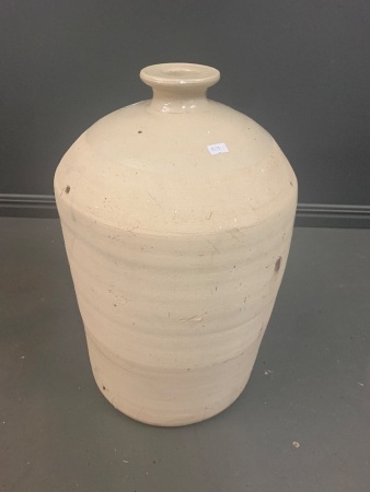 XL Antique Part Salt Glazed Stone Jar