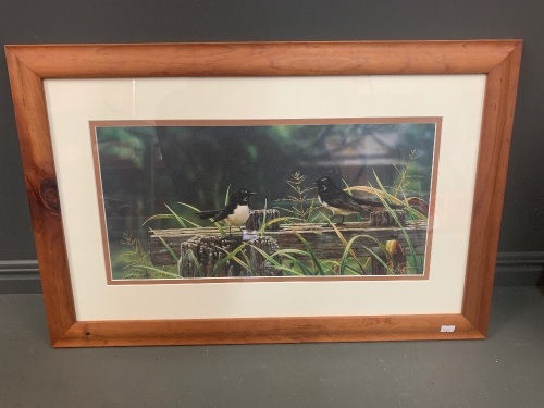 Timber Talk Framed Hand Signed and Numbered Ltd Edition Print by Greg Postle