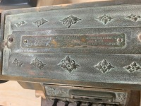 Rare NCR 188 Cash Register, Antique Bronze on Polished Oak Base, Lever Operated, c1905 Ohio - 8