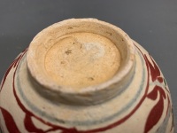 Late Ming Dynasty Chinese Swatow Ceramic Bowl with Floral Decoration - 5