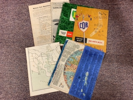 Collection of Vintage Sydney Maps inc Road and Rail