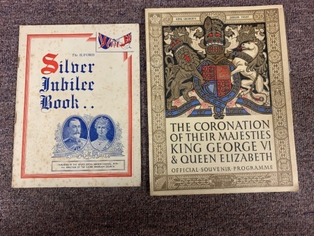 2 Books King George VI & Queen Elizabeth 1937 Coronation + Silver Jubilee Book 1935 George V & Mary