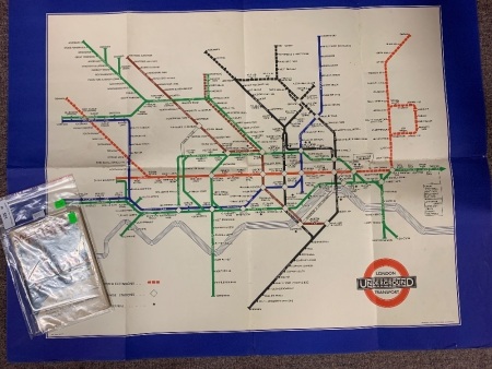 Original Vintage London Underground Rail Network Poster + 1930's Road Touring Cornwall