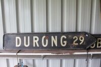 Vintage Durong Road Sign 29 Miles - App. 1200mm x 200mm