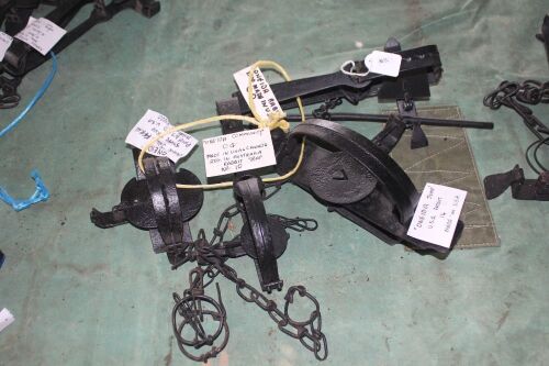 4 x Vintage Oneida U.S.A. Traps inc. OD Rabbit Trap - Oneida Community 0c - Oneida Jump - Oneida Plain Jaws Feral