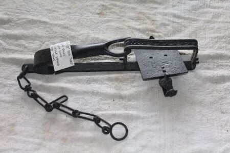 Vintage ADA Dog Trap 6in Jaws - 15in Long Single Spring