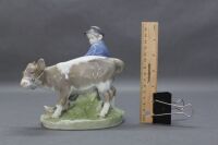 Royal Copenhagen - Boy and Calf Figurine - 3