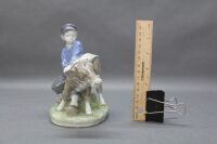 Royal Copenhagen - Boy and Calf Figurine - 4