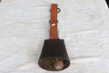 Vintage 6in Kentucky Bell on Leather Belt Strap