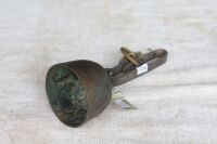 Antique Brass Cup Bell on Leather Strap 2.5in - No Striker - 2