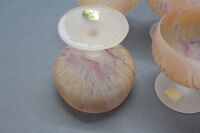 6 Zwiezel Hand Painted Crystal Dessert Bowls - 3