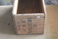 Nobel Australasia Proprietary Limted Melbourne Timber Gelignite Crate - App. 510mm x 250mm x 250mm - 2