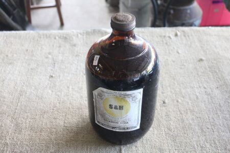 Vintage Demi John of S&H Red Ball Brand Creaming Soda Essence Sydney