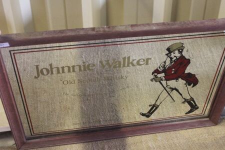 C1970's Johnnie Walker Pub Mirror - App. 540mm x 360mm