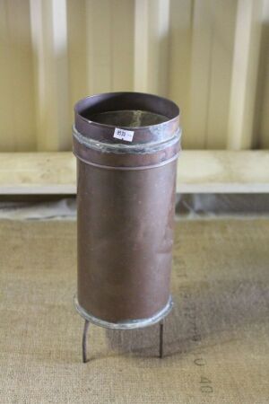 Vintage Copper Rain Gauge and 50Pt. 5inch Glass Measure