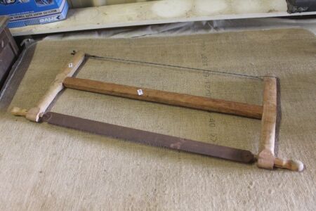 Vintage Timber Bow Saw