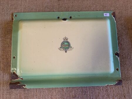 Vintage Enamelled Crown Stove Door