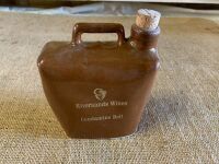 Riversands Wines Bendigo Pottery Condamine Bell 750ml Flagon - App. 130mm x 160mm