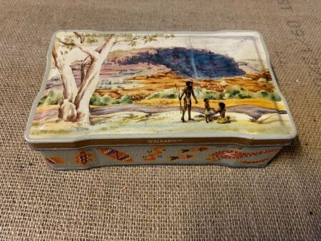 Vintage Allen's Peter Pan Toffees Tin with Walkabout Design