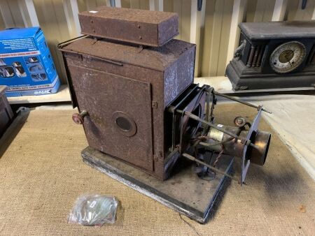 XL Antique Cinema Film Projector - As Is - Does Have Spare Lenses