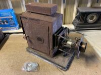 XL Antique Cinema Film Projector - As Is - Does Have Spare Lenses