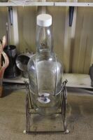 Large 4.5 Litre Dewars Whisky Bottle and Stand - 3