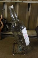 Large 4.5 Litre Dewars Whisky Bottle and Stand - 4