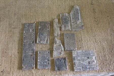 Asstd Lot of Antique Catalogue Printing Plates - Largest App. 225mm x 55mm