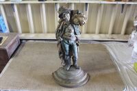 Huge Antique Cast Iron Harvest Boy Door Stop Attributed to Colebrookdale England - App. 630mm Tall