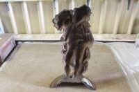 Huge Antique Cast Iron Harvest Boy Door Stop Attributed to Colebrookdale England - App. 630mm Tall - 2