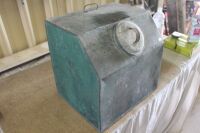 Antique Galvanised Flour Bin c1900 Made by S.Holloway Ironmonger Gympie - App. 450mm x 360mm x 450mm - 3