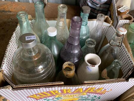 Asstd Box Lot of Vintage Bottles