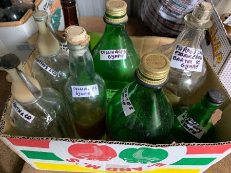 Asstd Lot of Vintage Bottles inc. 2 Syphons