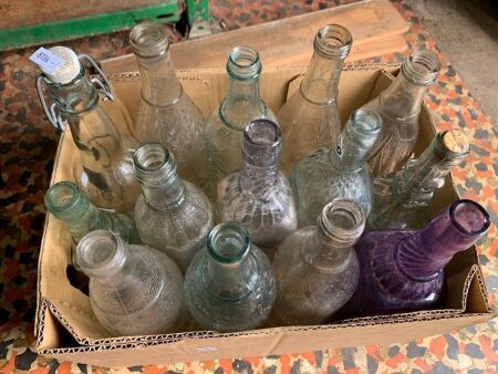 Asstd Box Lot of Vintage Bottles