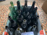 Asstd Lot of Antique Gympie Goldfield Black Glass Bottles inc. Widgee Crossing Reserve - 3