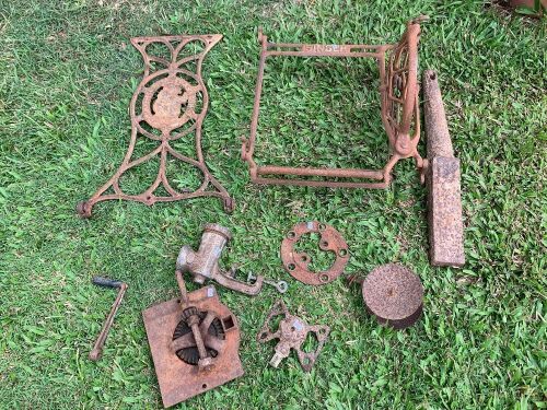 Large Asstd Lot of Rusty Cast Iron Bits