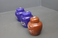 3 x Ceramic Ginger Jars - 2