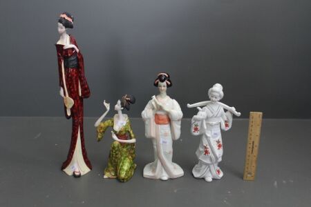 4 x Asian Figurines