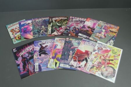 Lot of 13 The Unbelieveable Gwenpool Comics inc. #1 From Marvel Comics