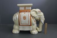 Large Ceramic Elephant Plant Stand