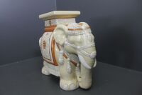 Large Ceramic Elephant Plant Stand - 2