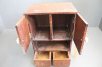 Small Antique Silky Oak 2 Door, 2 Drawer Cabinet - 3