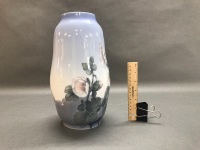 Large Royal Copenhagen Hollyhock Vase - 4